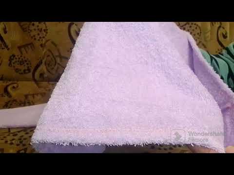 Видео: Интересная идея шью 2 полотенца для сушки волос из одного💜