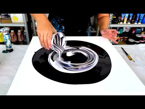 Видео: Волшебные кольца цвета! - Жидкие перламутровые краски - Жидкая акриловая краска