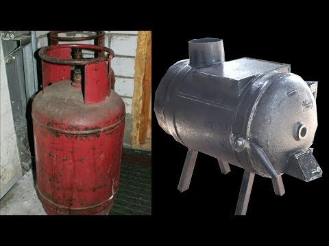 Видео: "Буржуйка"з балона