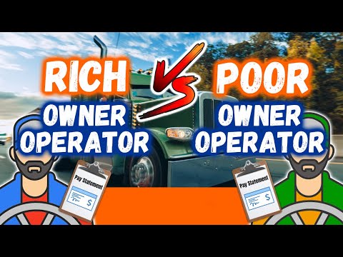 Видео: Богатый и бедный владелец-оператор (сравнение стоимости пробега и оплаты)