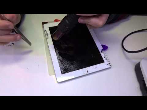 Видео: Apple iPad 4, Замена тачскрина подробно  ч.1. Apple iPad 4 touchscreen replacement part 1.