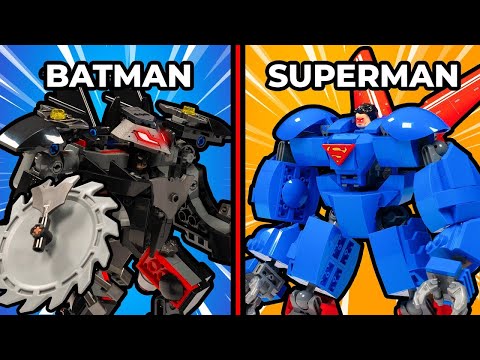 Видео: Я построил механизмы LEGO Batman vs Superman