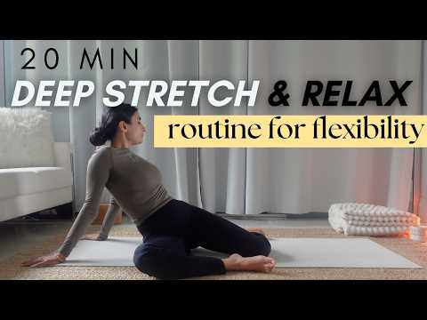 Видео: 20 МИН. РАСТЯЖКА И РАССЛАБЛЕНИЕ ВСЕГО ТЕЛА | Комплекс йоги для гибкости — для всех уровней (Йога ...