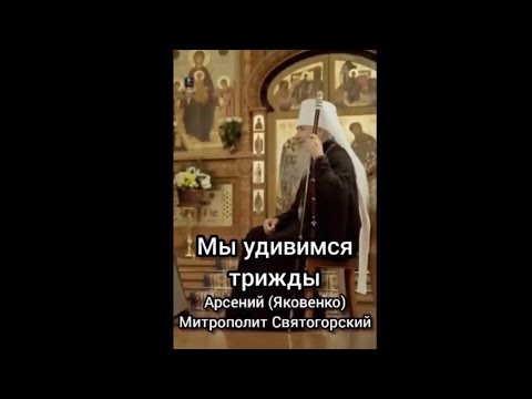 Видео: Митрополит Арсений "Мы удивимся трижды..."☦️