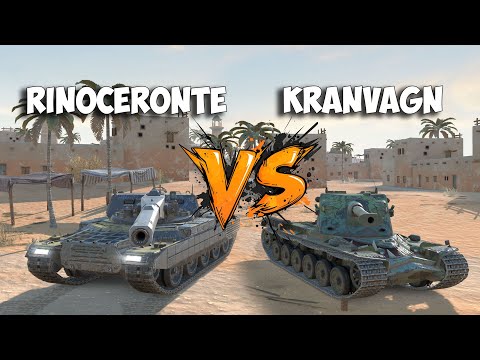 Видео: 🔴Два лучших Тяжа: Rinoceronte vs Kranvagn