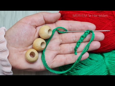 Видео: 😍ВНИМАНИЕ ОНИ ОЧЕНЬ МИЛЫЕ🍏🍎 ПОСМОТРИТЕ, ЧТО Я СДЕЛАЛА ИЗ ДЕРЕВЯННОЙ БУСИНЫ И ПРЯЖИ.