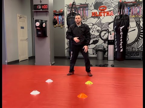 Видео: Упражнение на перемещение с фишками для бокса.