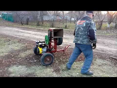 Видео: мой измельчитель веток в работе