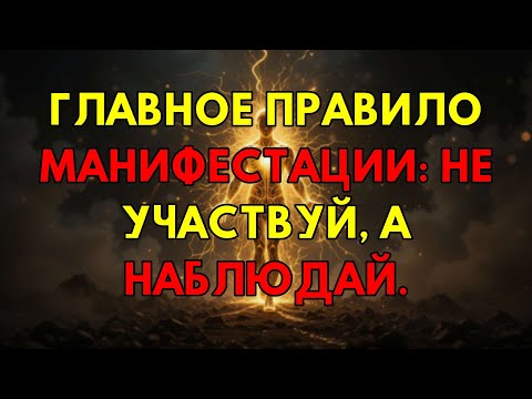 Видео: Перестань Желать, Стань Наблюдателем, И Вселенная Даст Тебе Абсолютно Всё, Что Захочешь.