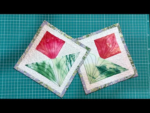 Видео: Пэчворк для начинающих. Быстрый блок-цветок "Тюльпан"