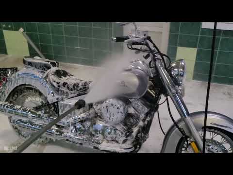 Видео: Yamaha XVS: Мойка моцыка