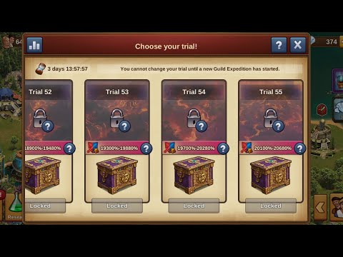 Видео: Forge of Empires. Экспедиция Гильдий 55 триал, что с ним не так? 20к атаки ради чего?