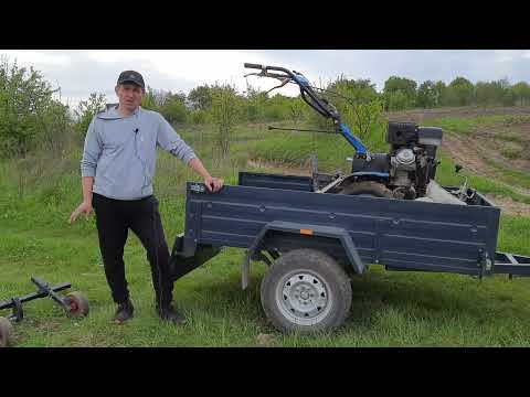 Видео: @ Садіння картоплі під окучник мотоблоком.