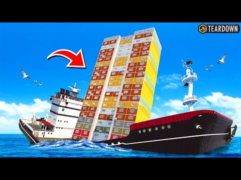 Видео: ПЕРЕВОЗКА ДОМА НА КОРАБЛЕ ПОШЛА НЕ ПО ПЛАНУ ► Teardown