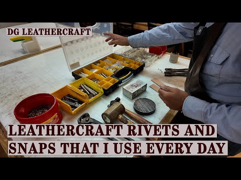 Видео: Заклепки и кнопки LeatherCraft, которые я использую каждый день