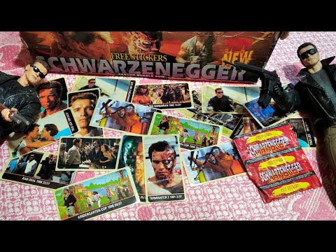 Видео: Наклейки с жвачки Шварценеггер девяностых годов