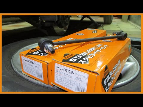 Видео: Замена стоек стабилизатора. Toyota OPA.