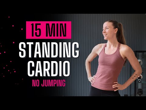 Видео: 15-минутная кардио-тренировка стоя без прыжков | Без повторений