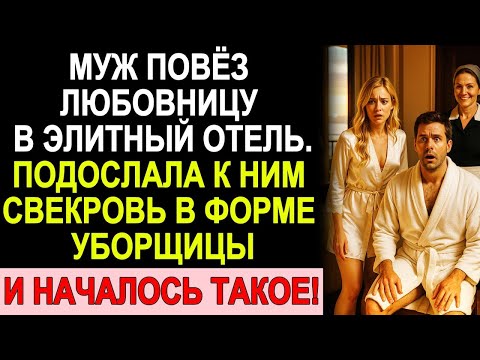 Видео: Муж увёз любовницу в элитный отель… но свекровь в форме уборщицы разрушила всё!