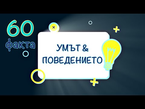 Видео: 60 ЛЮБОПИТНИ ФАКТА ЗА ЧОВЕШКОТО ПОВЕДЕНИЕ