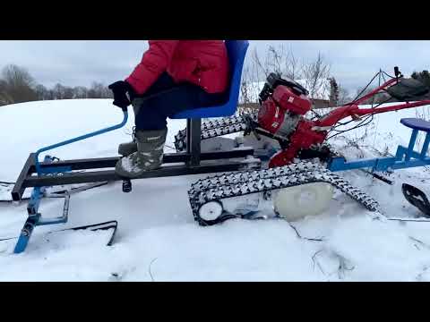 Видео: ПЕРЕДНИЙ ЛЫЖНЫЙ МОДУЛЬ на ГУСЕНИЧНОМ ПРИВОДЕ. Продолжаем испытания.