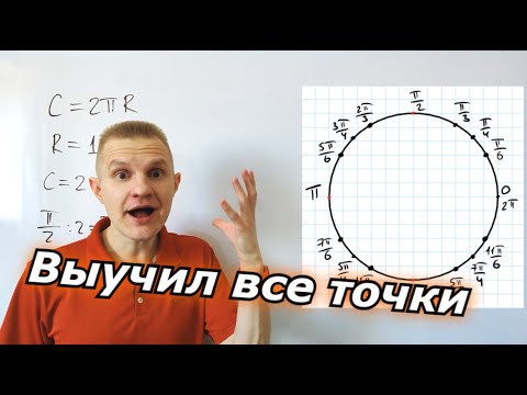 Видео: Как легко выучить все точки ТРИГОНОМЕТРИЧЕСКОЙ ОКРУЖНОСТИ ?