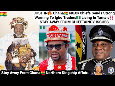 Видео: Только что в Гане. Глава NGA направил строгое предупреждение торговцам-игбо, живущим в Тамале. #Гана