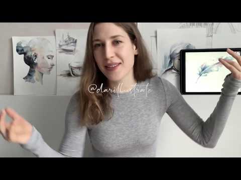 Видео: УРОК 1 Акварельные кисти для PROCREATE