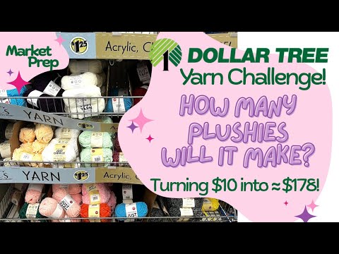 Видео: Dollar Tree Yarn Challenge | Сколько плюшевых игрушек получится из одного мотка? | Подготовка к р...