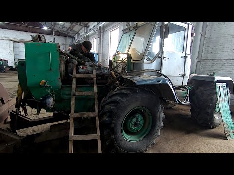 Видео: Т 150 Запуск двигателя после ремонта. Сразу пошло все не так (1 ЧАСТ Ь)