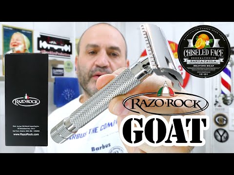 Видео: 💈Бритье. RazoRock G.O.A.T. Chiseled Face Santa Paula - НОВИНКИ в одном обзоре! Крупный план новичков