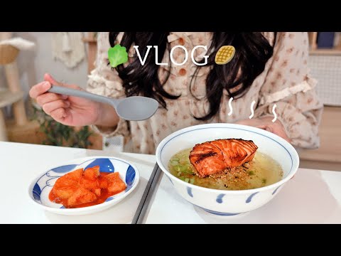 Видео: SUB) Ланчбокс с сампап🌱 Жизнь после работы: рис с абалоном, лосось очазукэ и соленья🍵