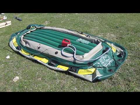 Видео: Carver MHT-3.8S тест на море после доработок, лодка пвх Intex Seahawk 4. Ч 2