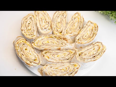 Видео: Самый Вкусный РУЛЕТ ИЗ ЛАВАША! Ленивый Рецепт ЗАКУСКИ из ЛАВАША который понравится ВСЕМ!