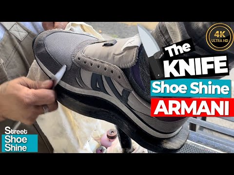 Видео: ЧИСТКА ОБУВИ НОЖОМ - АСМР-видео Special Technique #shoeshine #asmr #clean #shoes #armani
