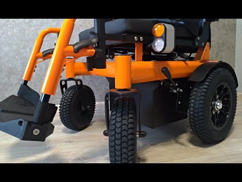 Видео: Инвалидная коляска с электроприводом. MET ALLROAD C21 НОВИНКА!!!  (Power wheelchair)