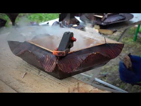 Видео: Аслан Оздоев   Выжигание по дереву Праздник топора Томск 2017