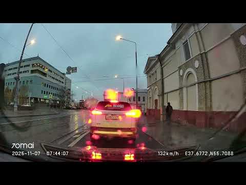 Видео: Driving in Moscow city: Текстильщики - Тверской 07/11/2025 (timelapse 4x)