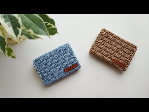 Видео: Красиво и быстро ВИЗИТНИЦА/ картхолдер / кошелек крючком. business card holder crochet