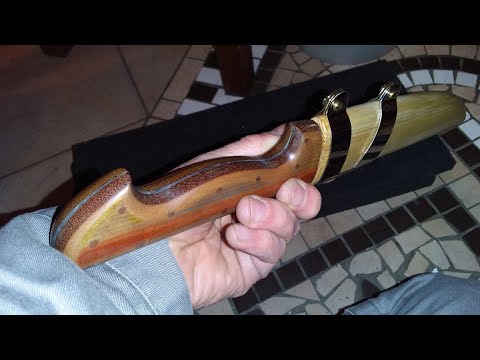 Видео: Деревянные ножны . Рукоять текстолит.Knife restoration