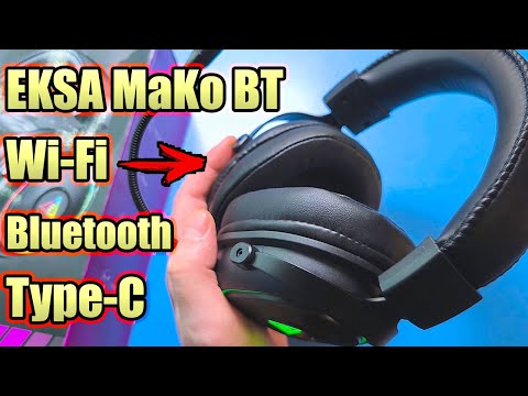 Видео: Обзор крутых игровых наушников EXSA MAKO c Wi-Fi / Bluetooth и Type-C. Лучшие наушники для PS5 и ПК