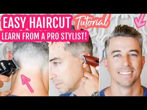 Видео: Как подстричь мужчину машинкой для стрижки волос для начинающих | Как подстричься дома | Стрижка ...
