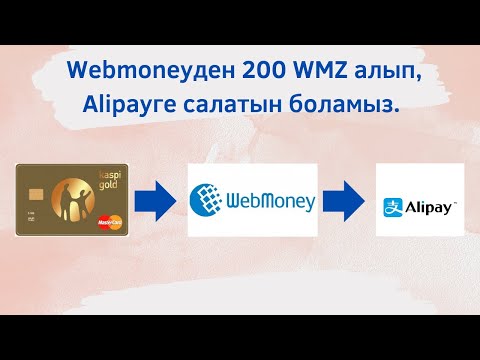 Видео: 50000 Webmoneyден WMZ сатып алып Alipay салу.#алипей#рек