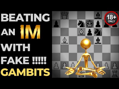 Видео: Победа над международным мастером только с помощью поддельных гамбитов 😲