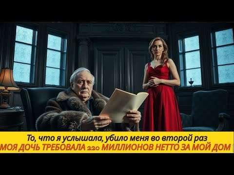 Видео: То, что я услышала, убило меня во второй разМОЯ ДОЧЬ ТРЕБОВАЛА 220 МИЛЛИОНОВ НЕТТО ЗА МОЙ ДОМ |