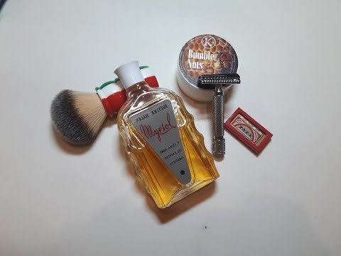 Видео: Бритье. ZaZa Gold, RazoRock 37 German slant, RazoRock Tricolore, K Shave Worx shaving soap, Myrsol