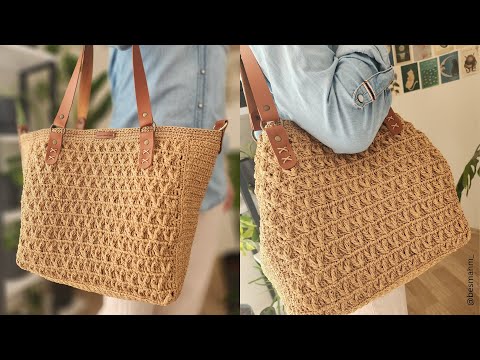 Видео: 🎉 Ручная Вязаная Сумка Крючком | Бумажная Пряжа | Полный Урок