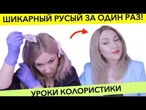 Видео: ВАУ Новости! Делаю окрашивание волос в Бежевый НОВОЙ краской🤩 | Как покрасить волосы в РУСЫЙ самой