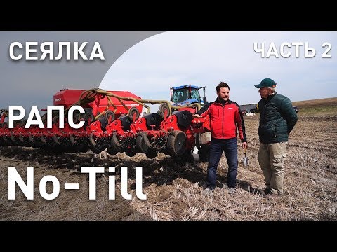 Видео: Выращивание рапса по технологии No-till (часть 2) | Сеялка