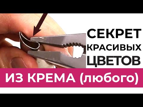 Видео: СЕКРЕТ красивых ЦВЕТОВ из крема для УТОНЧЕННЫХ лепестков.